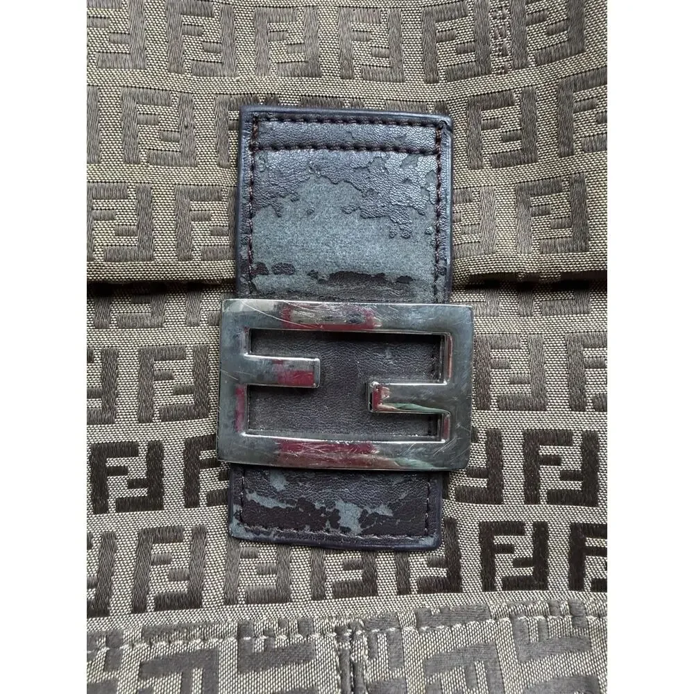 Fendi Zucca Handbag DAMAGES- REQUIRES REPAIR - Picture 2 of 7